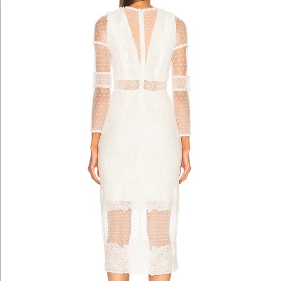 Alexis Elize Dress Dotted White Lace - Picture 7 of 15